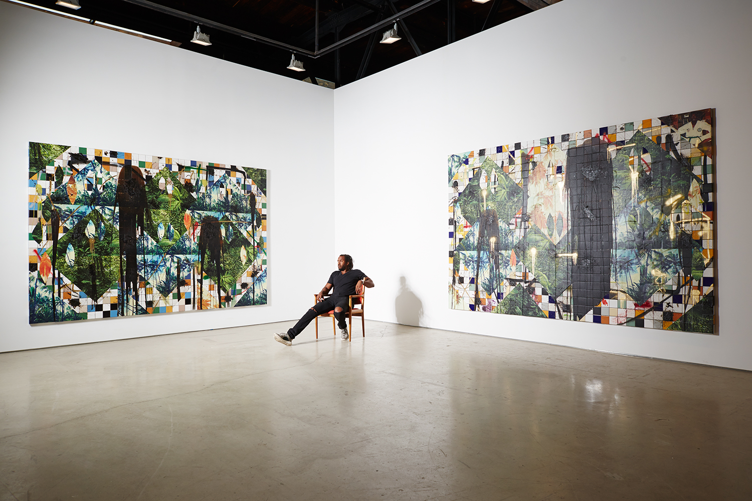 Rashid Johnson photographed at Hauser & Wirth Gallery, 511 West 18th St., New York, New York, August 25th, 2016.