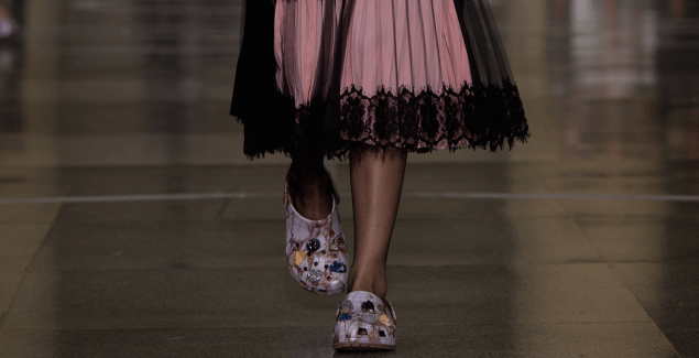 Crocs on the Christopher Kane runway
