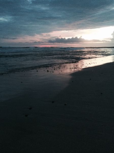 The sunrise at Playa Carmen