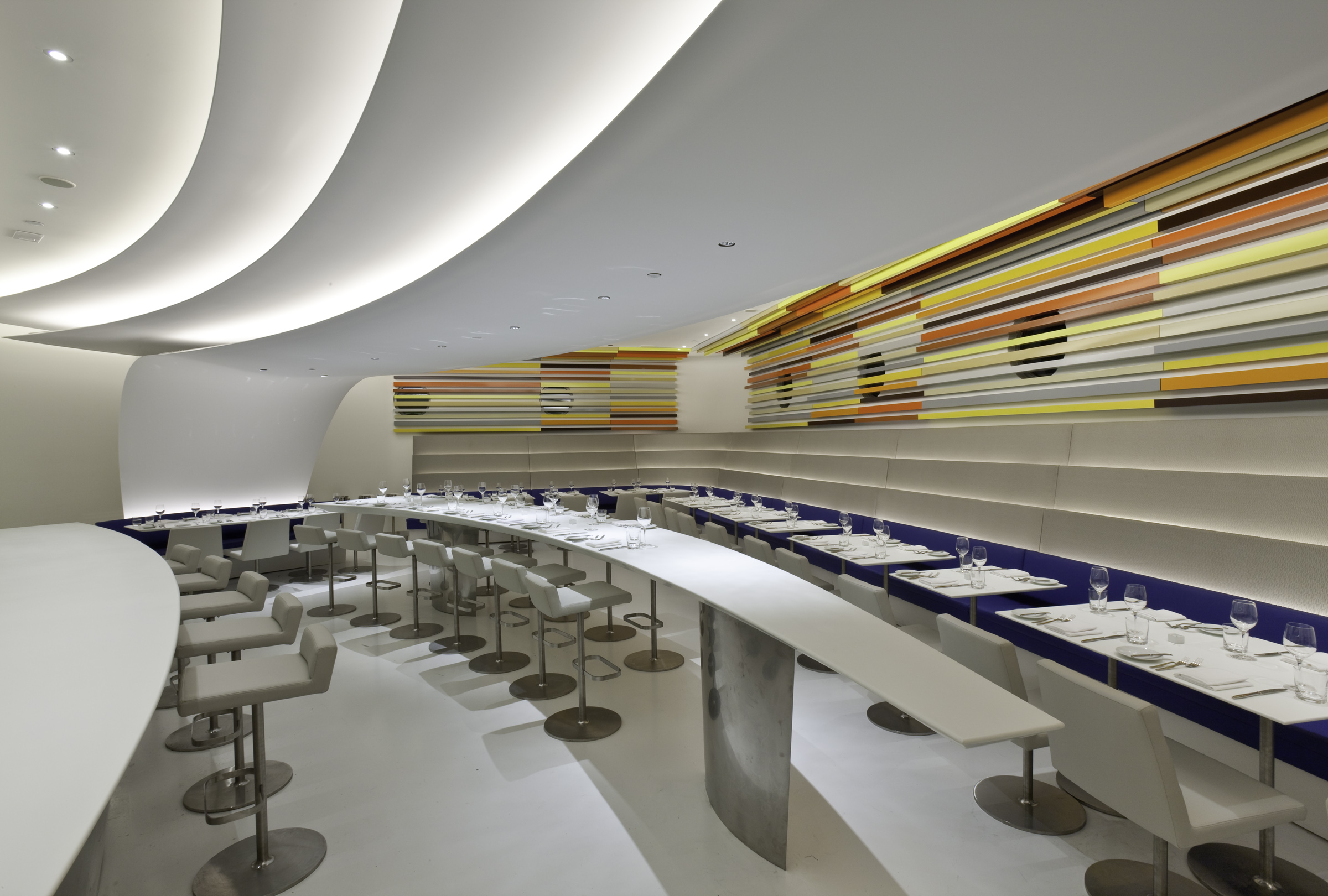The Wright restaurant at the Solomon R. Guggenheim Museum.