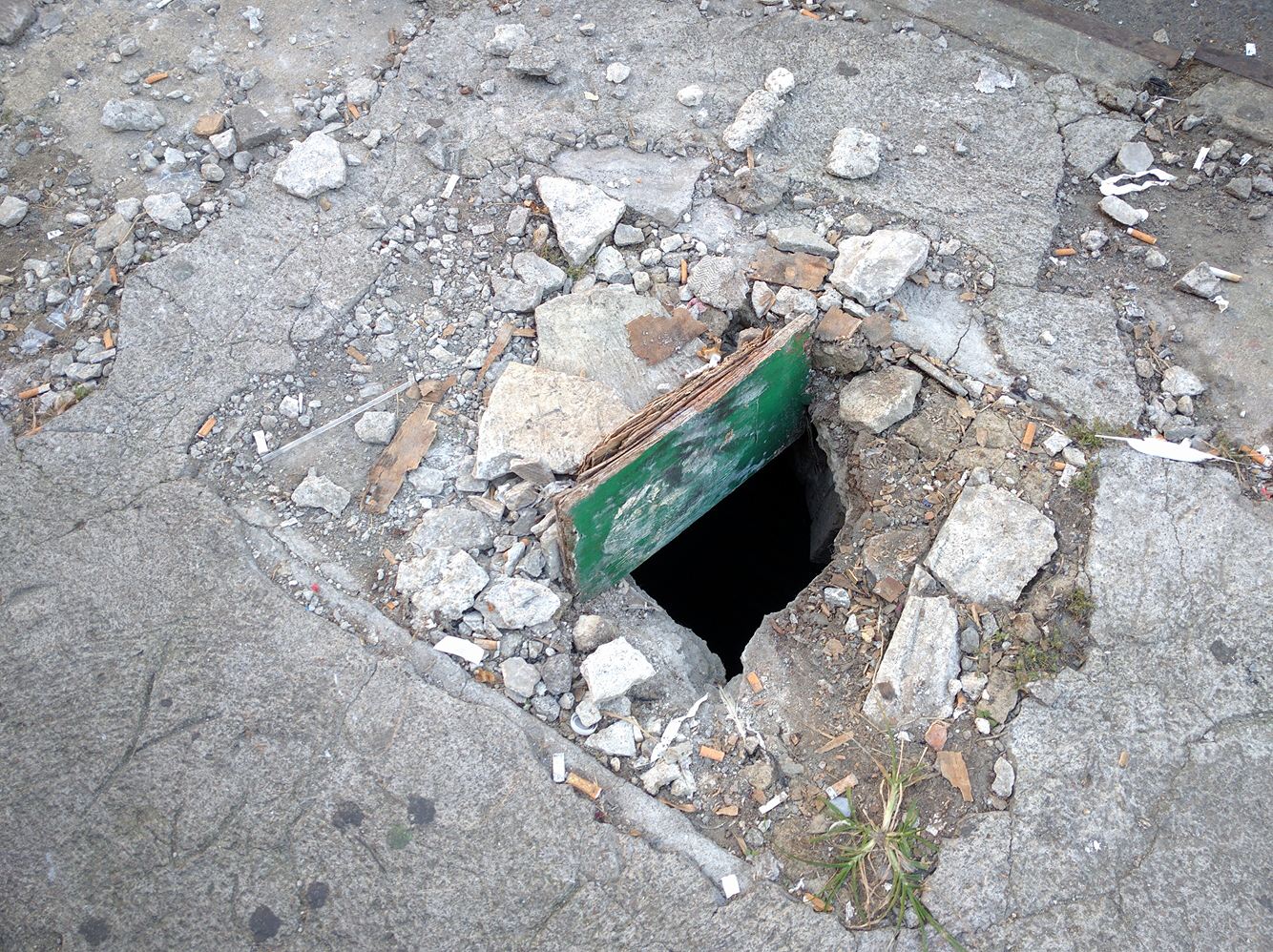 The hole in question