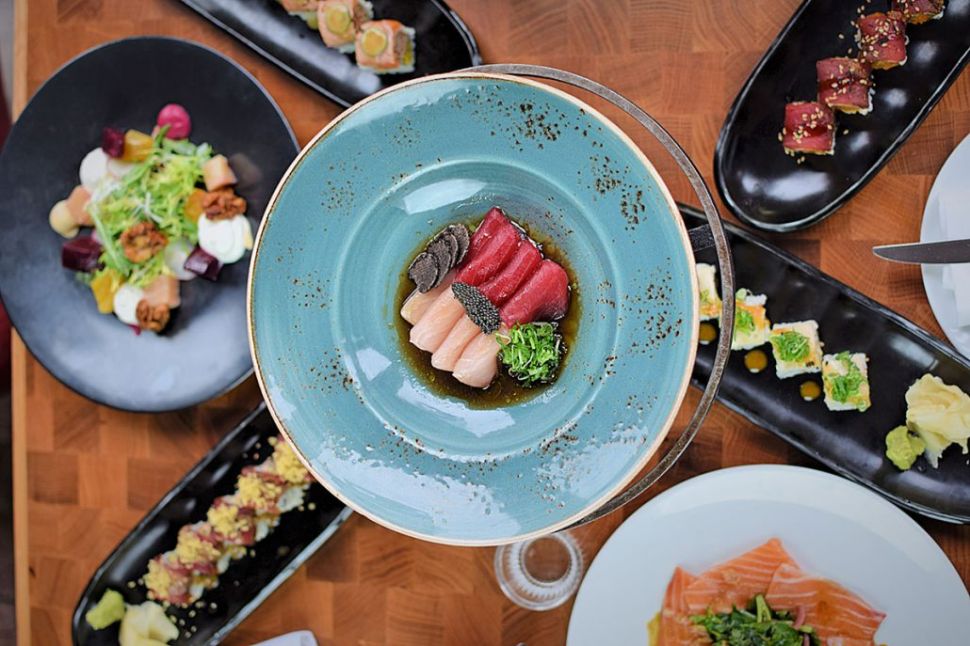 Truffle sashimi is Catch chef Andrew Carroll's favorite dish.