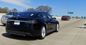 Tesla's self-driving car hits the road.