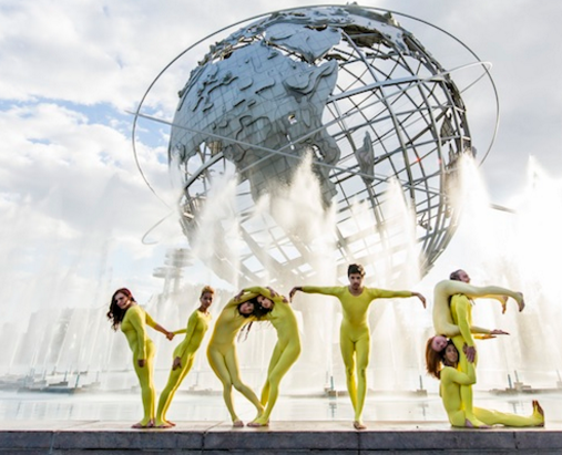 The dance troupe Pilobolus partnered with Who's On The Ballot to get out the vote.