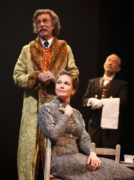 John Glover, Diane Lane and Joel Grey in The Cherry Orchard.