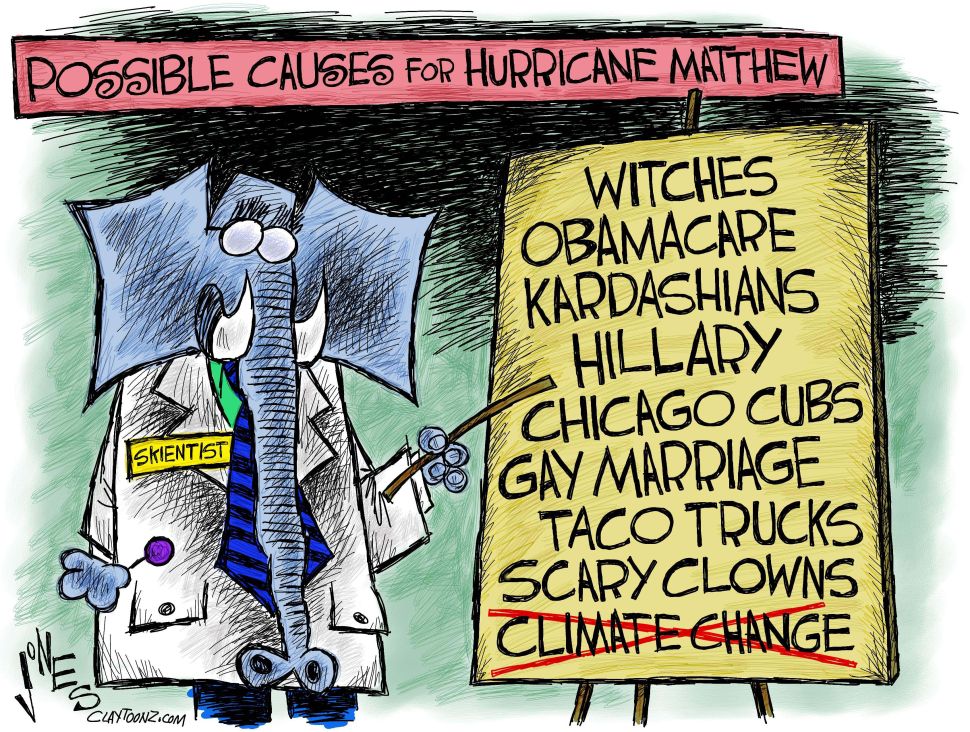 Blame for a Hurricane.
