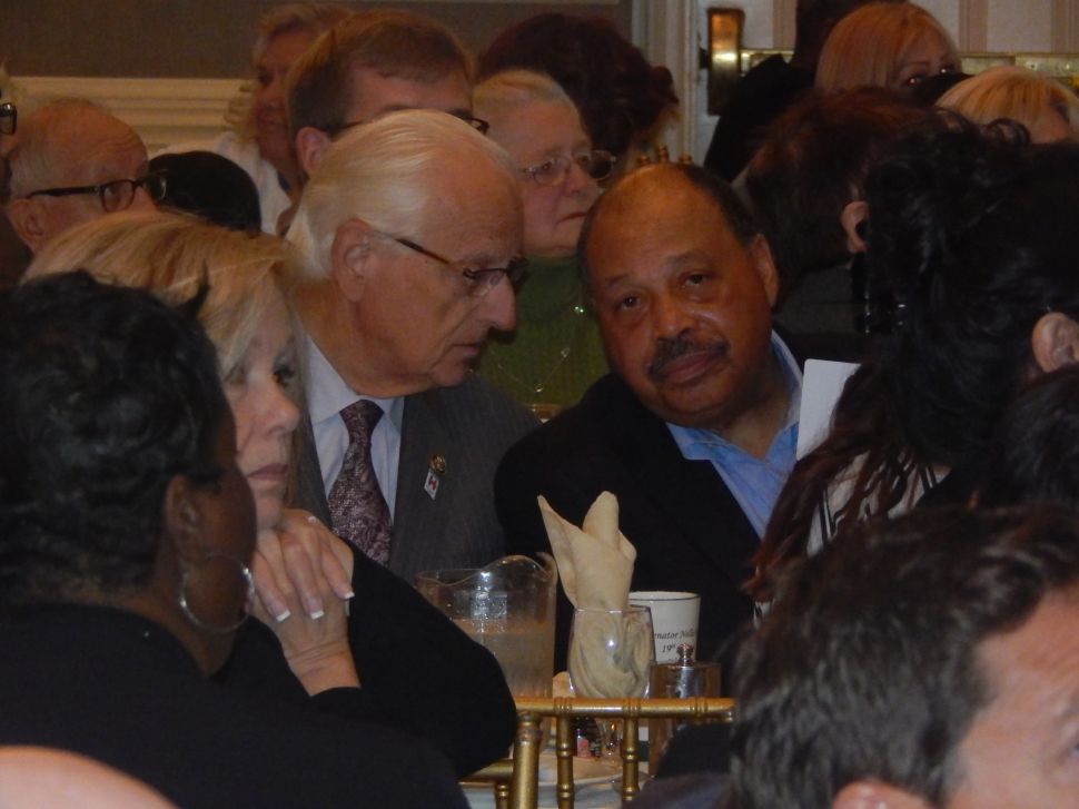 Pascrell, left, and Currie and Senator Nellie Pou's breakfast on Saturday morning at the Brownstone.
