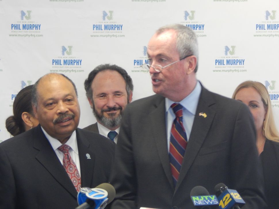 Phil Murphy, right, and John Currie.