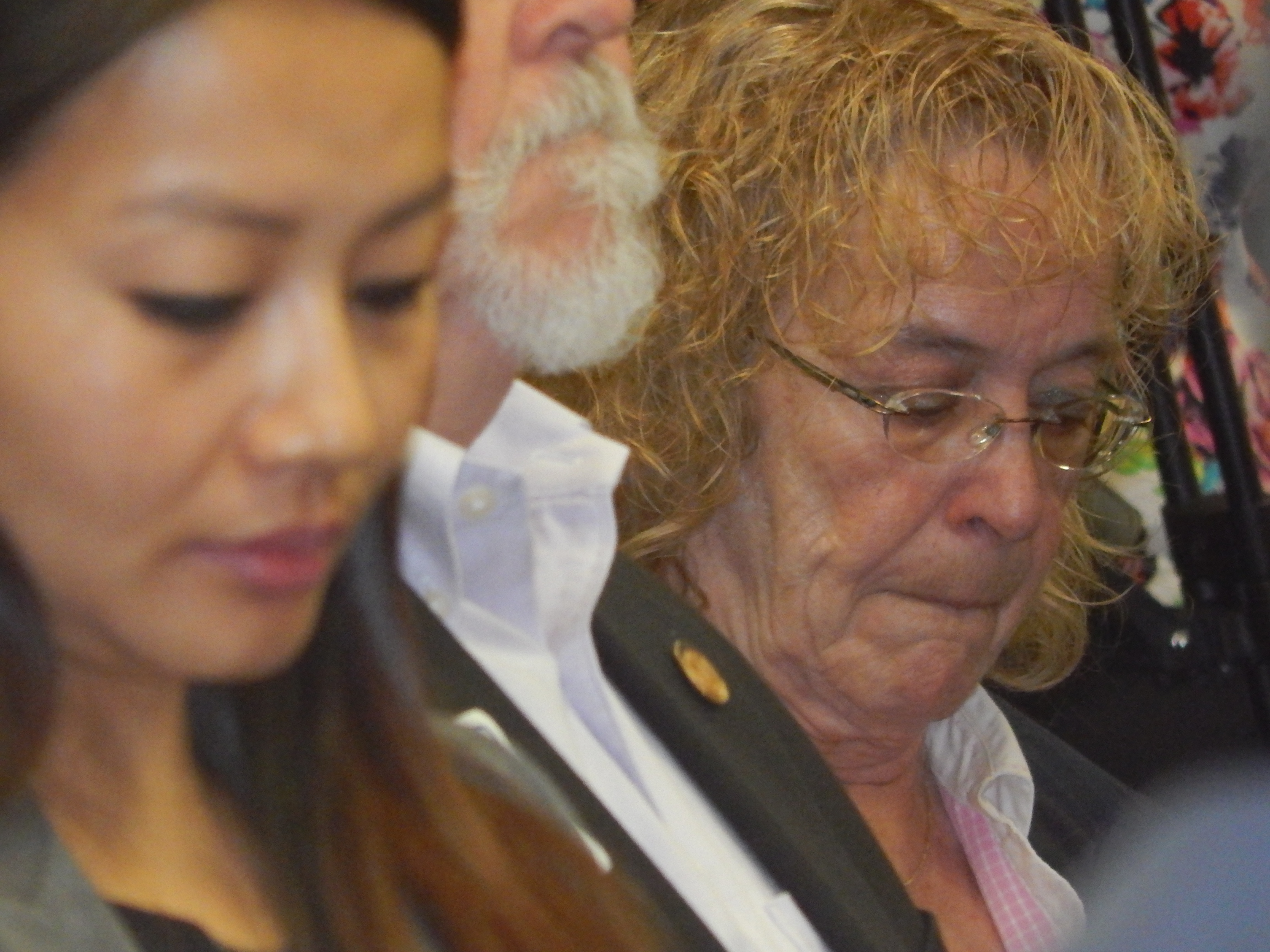 Somerset County Democratic chair Peg Shaffer (right) in support of the Democrat.