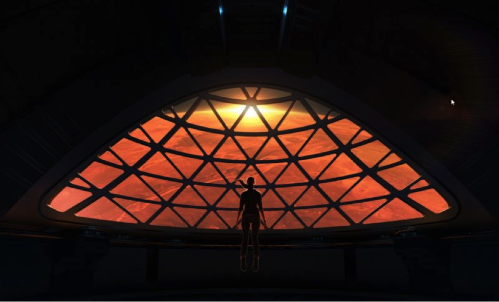 A concept view of Mars from SpaceX’s Interplanetary Transport System