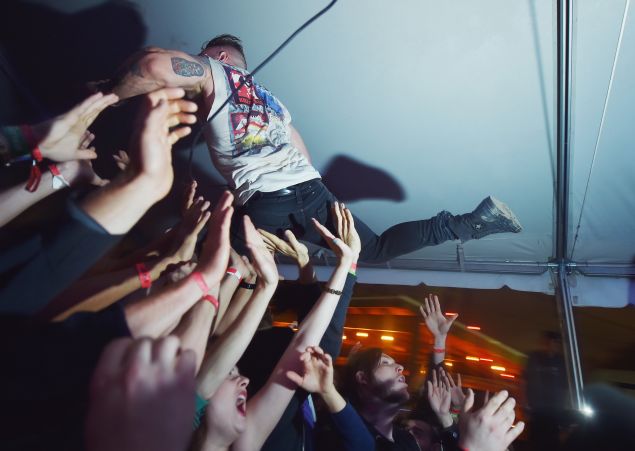 Vocalist Greg Puciato of The Dillinger Escape Plan.