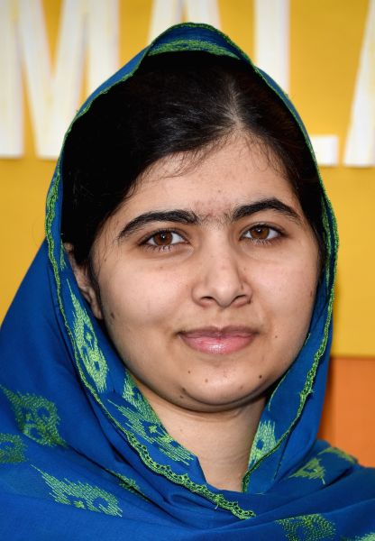 Malala Yousafzai attends the "He Named Me Malala" New York premiere at Ziegfeld Theater on September 24, 2015.
