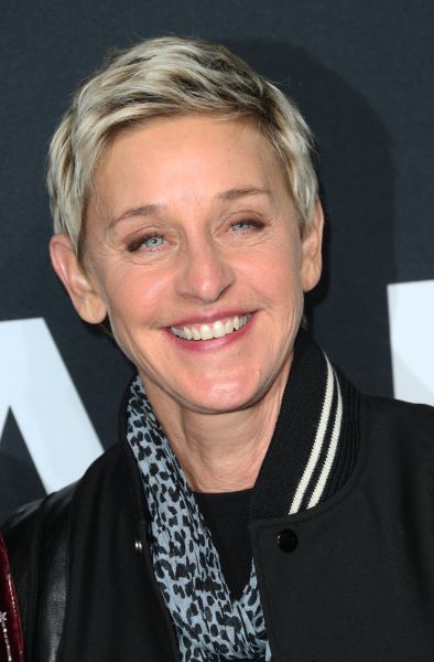 Ellen DeGeneres at the Saint Laurent show at The Hollywood Palladium on February 10, 2016 in Los Angeles, California.