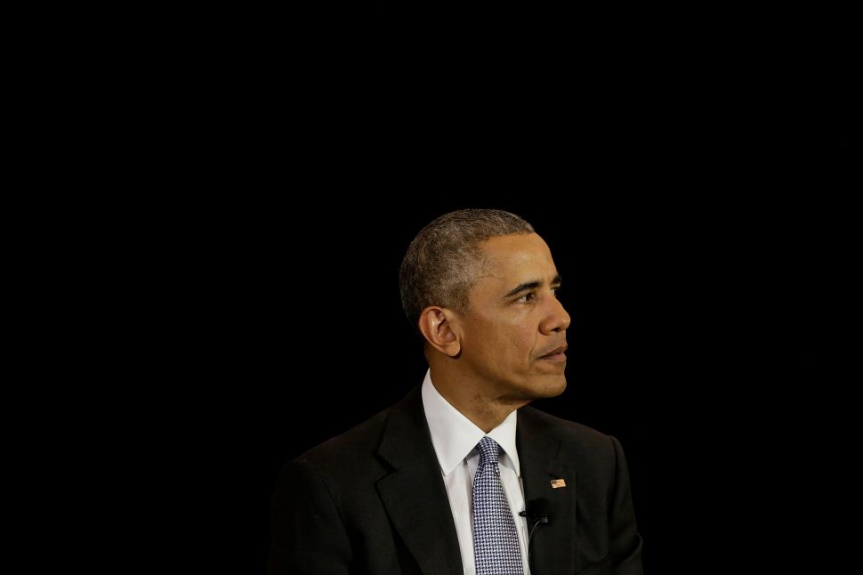 CHICAGO, ILLINOIS - APRIL 07: President Barack Obama speaks at the University of Chicago Law School on April 7, 2016 in Chicago, Illinois. Obama addressed his U.S. Supreme Court nominee Merrick Garland as he hopes members of the Republican party will give Garland a hearing and a vote in Washington.