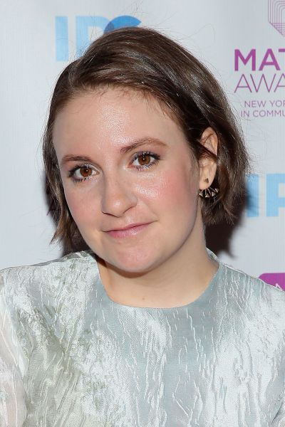 Lena Dunham at the 2016 Matrix Awards at The Waldorf Astoria on April 25, 2016 in New York City.