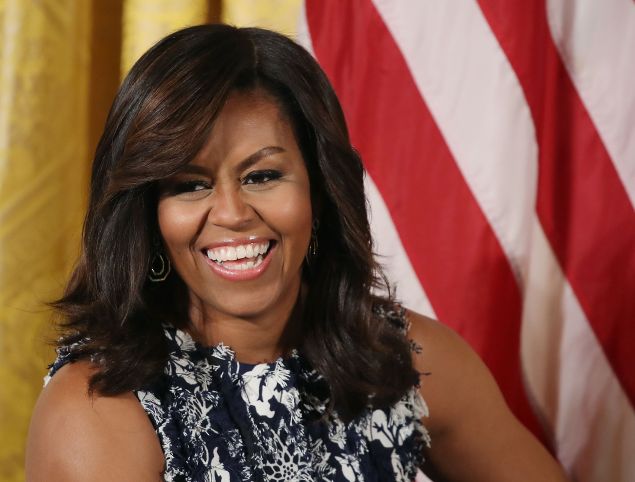 First lady Michelle Obama participates in an event with future college students at the White House, July 19, 2016.