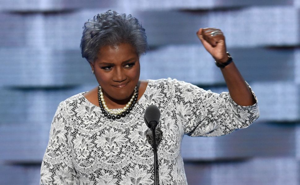 DNC Vice-Chair Donna Brazile gestures during Day 2 of the Democratic National Convention at the Wells Fargo Center in Philadelphia, Pennsylvania, July 26, 2016. 