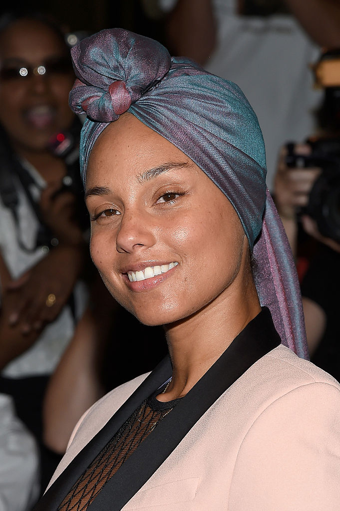 Alicia Keys attends Tom Ford fashion show during New York Fashion Week September 2016 at 99E 52d St. on September 7, 2016 in New York City. (Photo by Frazer Harrison/Getty Images)