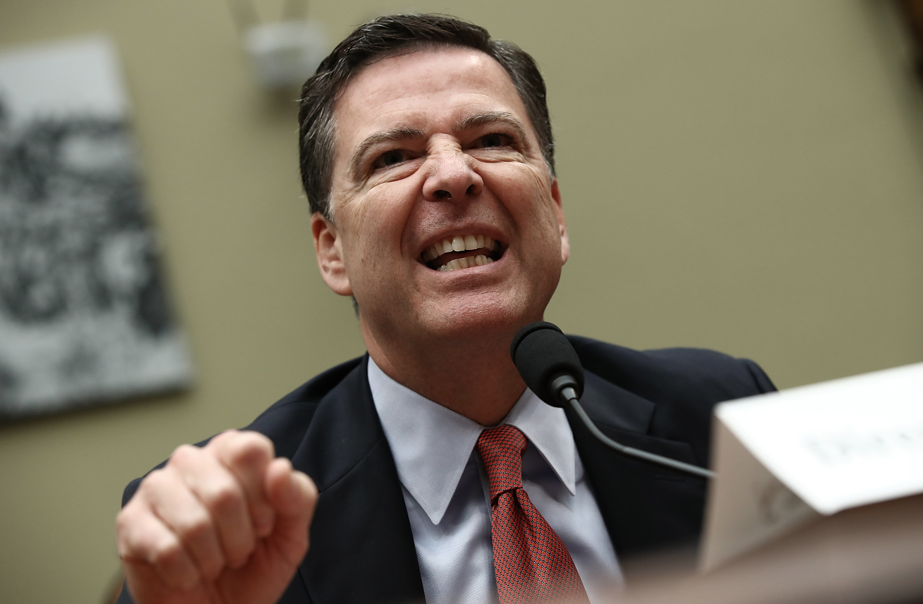 FBI Director James Comey testifies before Congress.