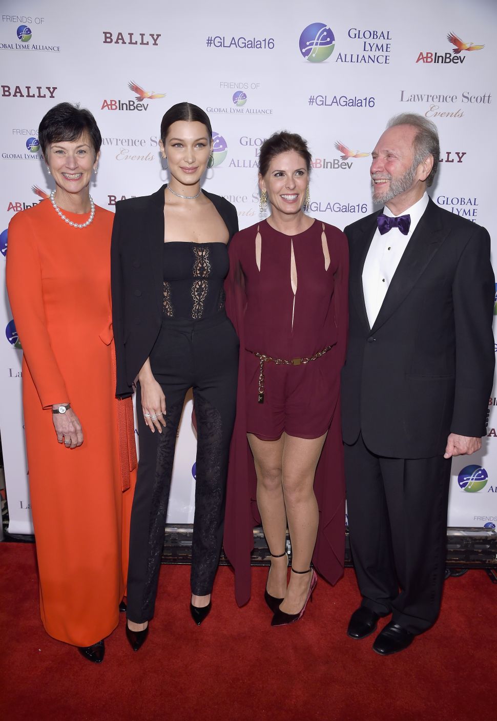 Honorees Karen Peetz, Bella Hadid, Heather Glass, and Arthur J. Mirante II