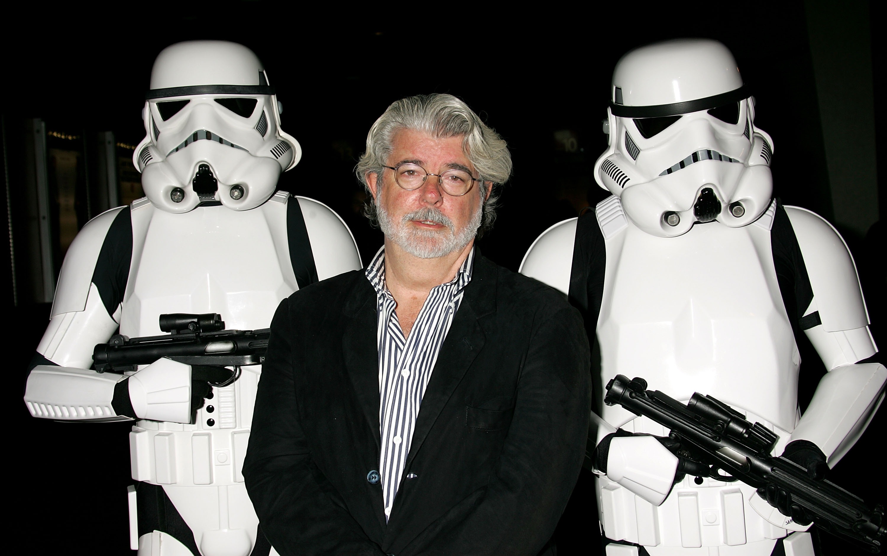 HOLLYWOOD - OCTOBER 03: ***EXCLUSIVE ACCESS*** Director George Lucas presents the film "Star Wars - Episode IV: A New Hope" at AFI's 40th Anniversary celebration presented by Target held at Arclight Cinemas on October 3, 2007 in Hollywood, California. 