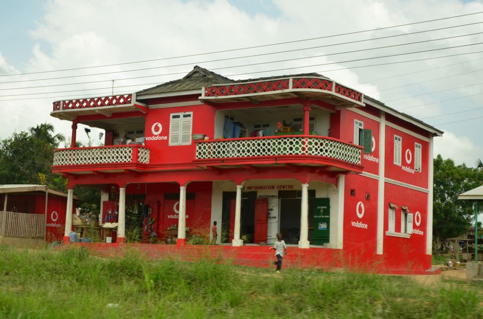 No doubt about who this home outside Accra, Ghana, belongs to.