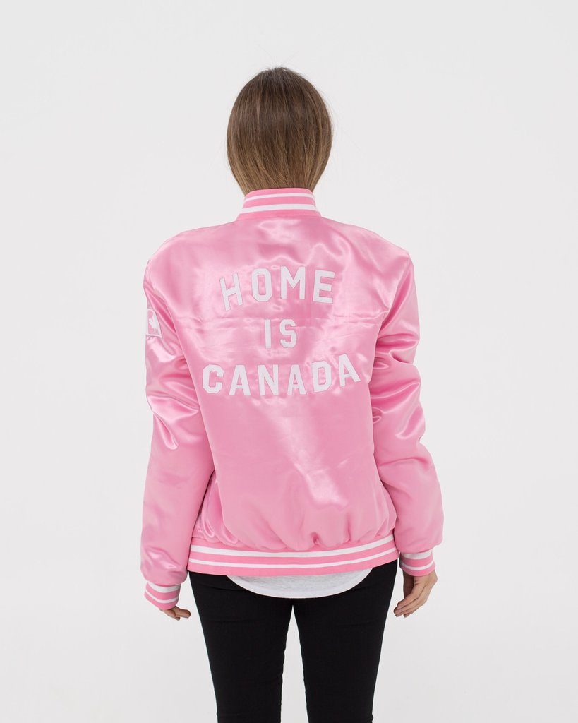 Peace Collective Home is Canada Varsity Bomber Jacket.