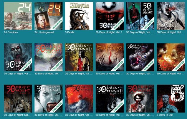 IDW titles on Comixology that are at least somewhat loaded in unlimited.
