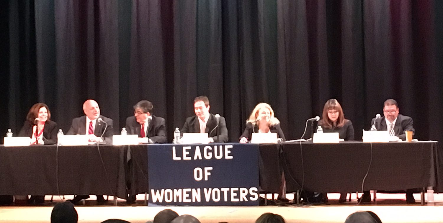 Candidates represented three parties: Democratic, Republican and Libertarian.