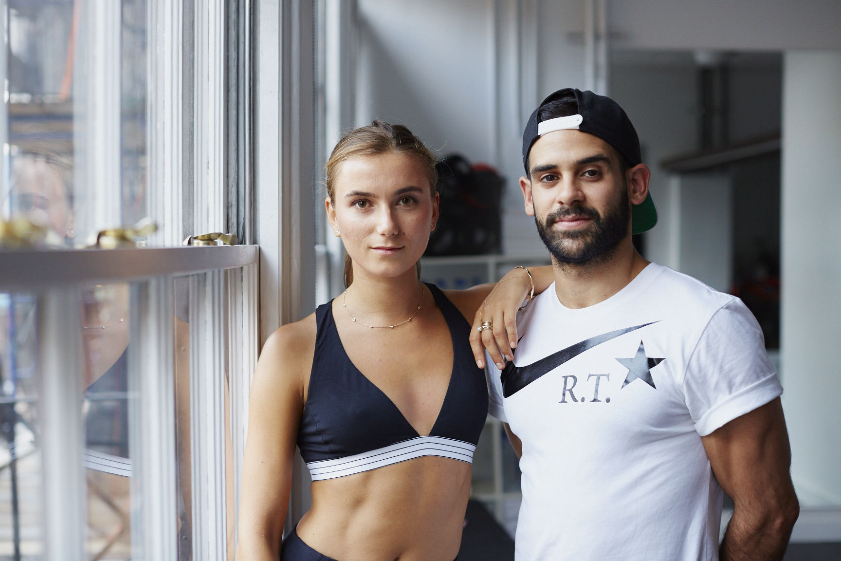 ModelFit instructors Javier Perez and Lilli Van Hall.