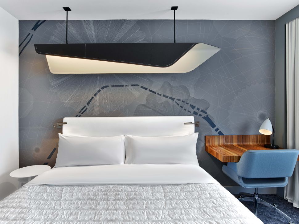 A guest room at Le Méridien Etoile