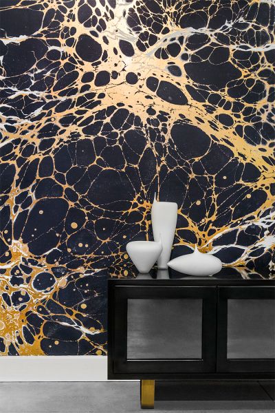 Bespoke wallpaper by Rachel and Nick Cope of Calico Wallpaper.