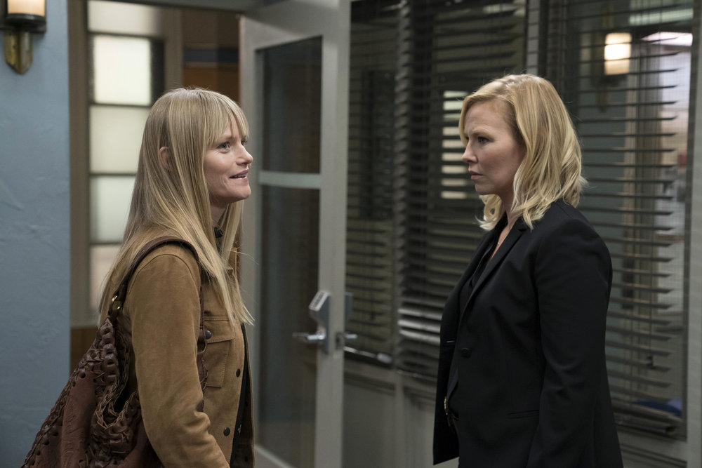 Lindsay Pulsipher as Kim Rollins and Kelli Giddish as Amanda Rollins.