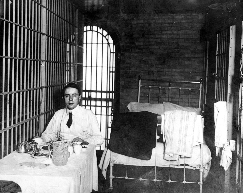Millionaire Harry K. Thaw murdered his wife's lover, Stanford White, in 1906. Above, he enjoys a jail-cell perk: a steak from Delmonico's.