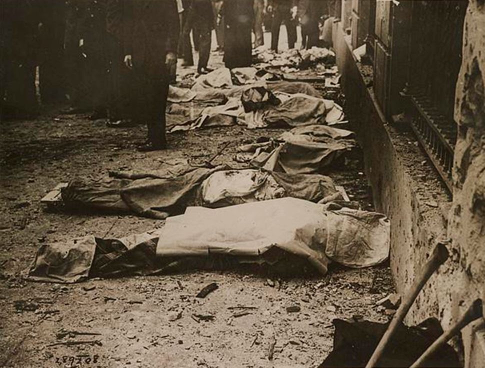On September 20, 1920, a bombing by anarchists killed 39 people on Wall Street.