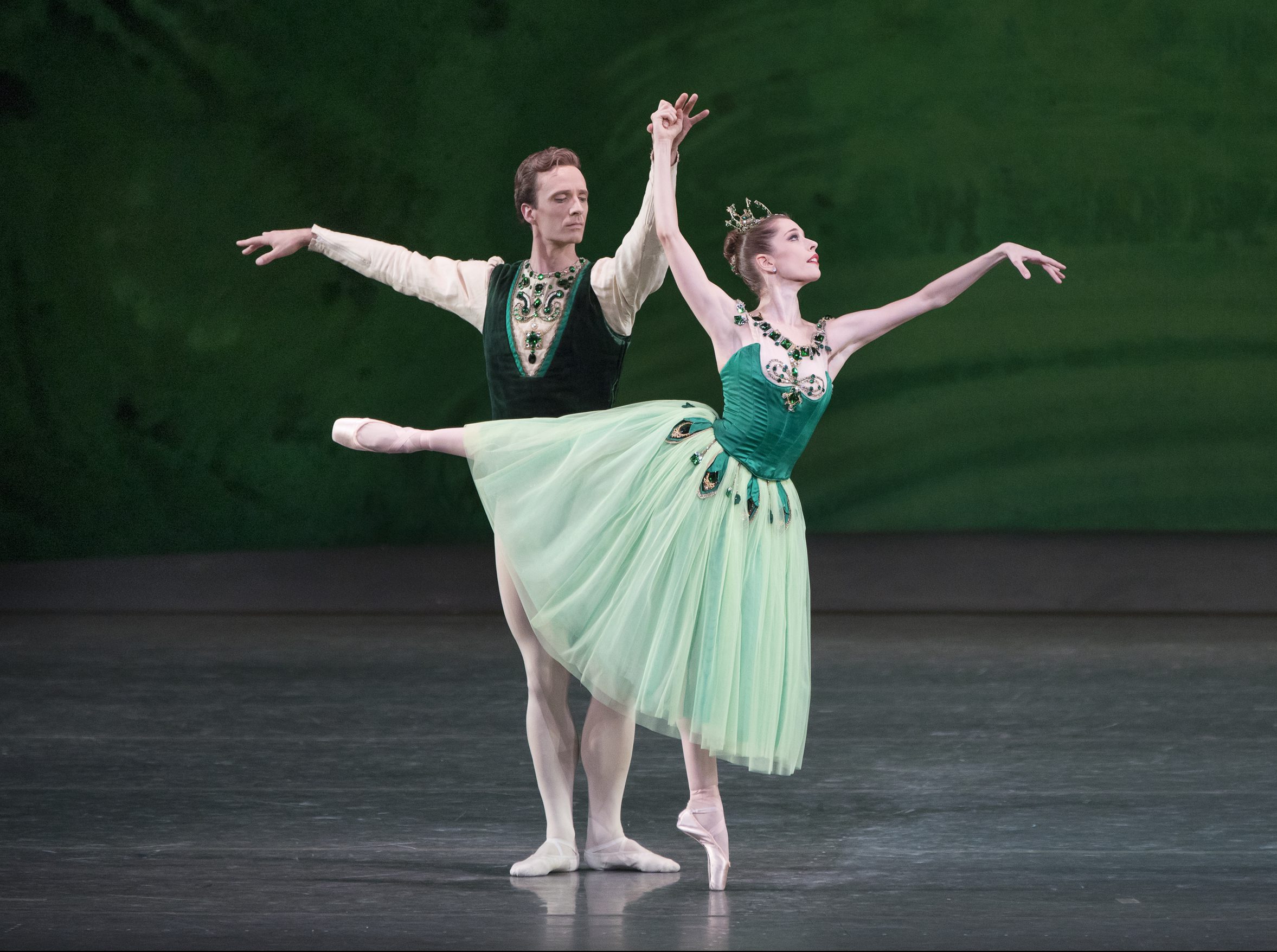 Rebecca Krohn and Ask la Cour in "Emeralds" from Jewels.