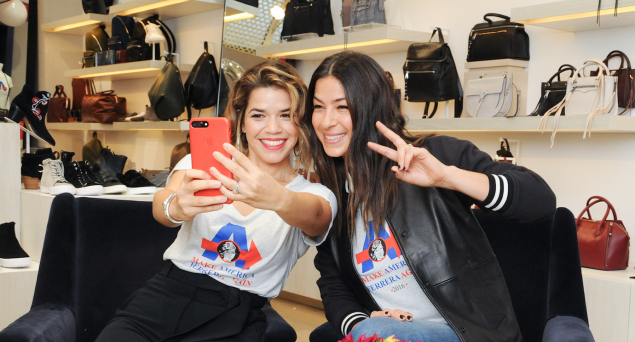 America Ferrera and Rebecca Minkoff.