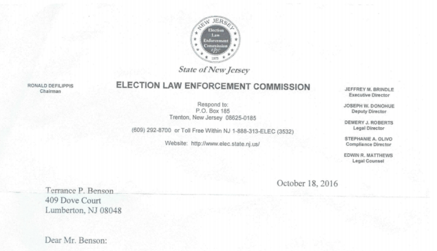 ELEC memos show investigations into every member of the Lumberton, NJ township committee.