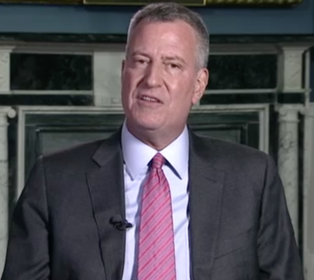 Mayor Bill de Blasio speaks with NY1 host Errol Louis in his first weekly "Mondays with the Mayor" segment. 