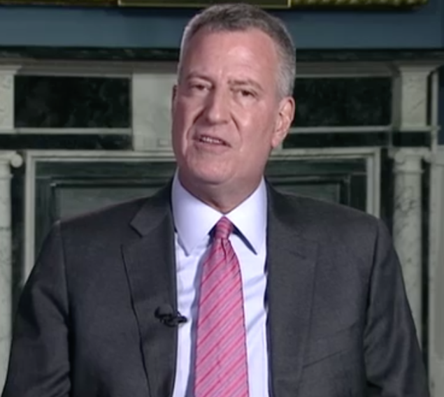 Mayor Bill de Blasio speaks with NY1 host Errol Louis in his first weekly "Mondays with the Mayor" segment.