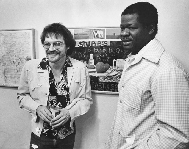 (L-R) Terry Allen and Stubb at the album's release party 