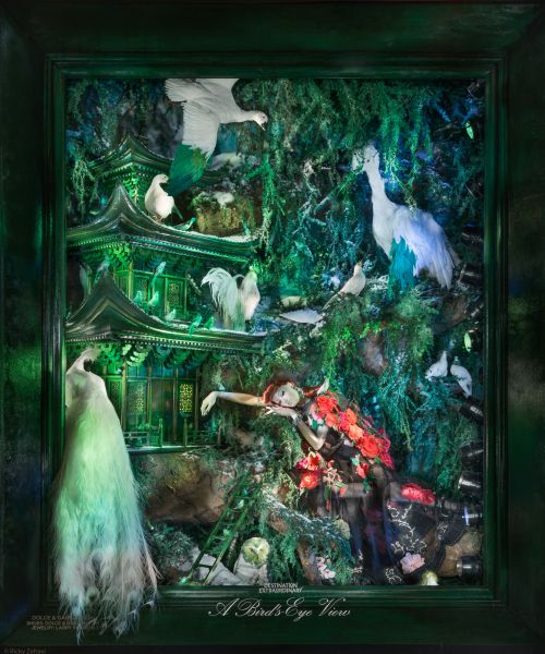 Opulent detail in the windows of Bergdorf Goodman.