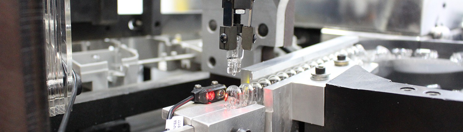 Robots at Innotec Group handling light bulbs with care in Zeeland, MI