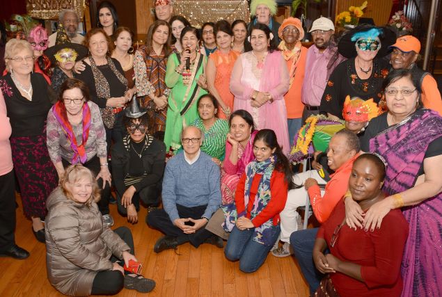Seniors at the Catholic Charities Brooklyn and Queens Seaside Senior Center's Halloween and Diwali celebration. 