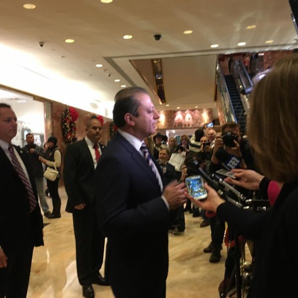 U.S. Attorney Preet Bharara addresses reporters after meeting with President-Elect Donald Trump at Trump Tower.