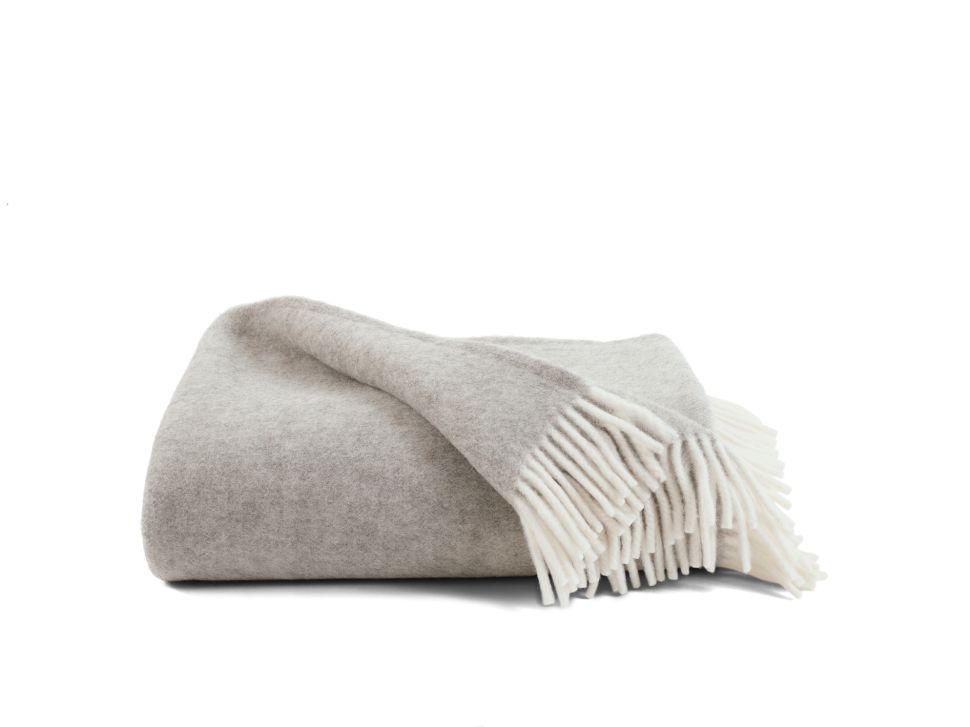 Brooklinen's cashmere white throw