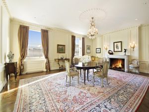 One of the fireplaces.