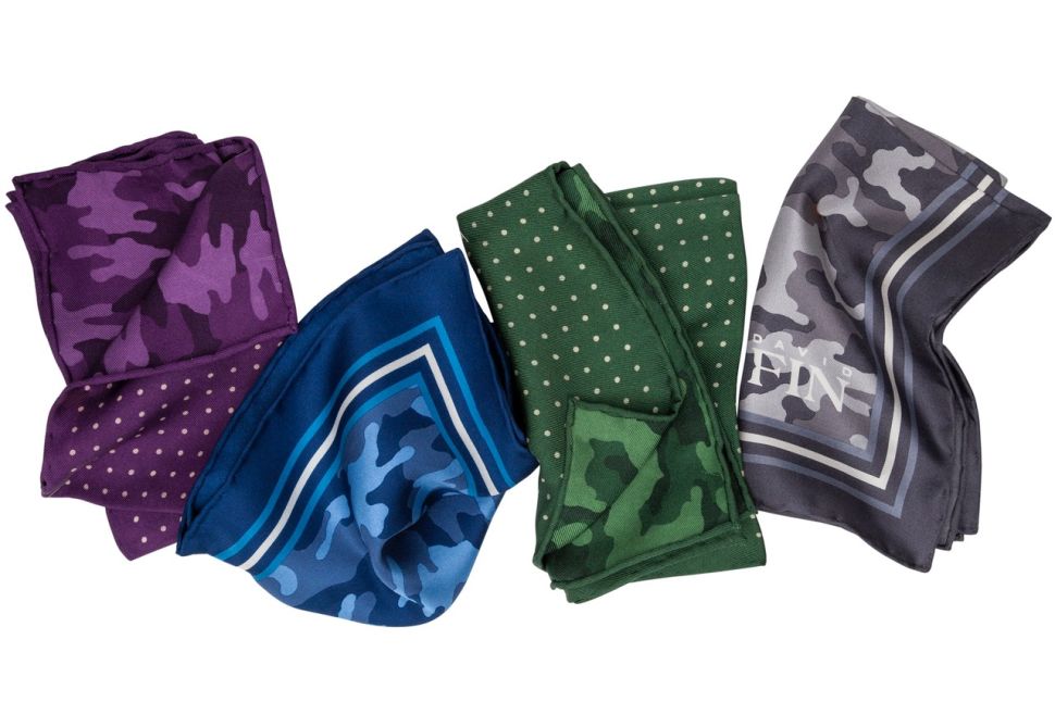 David Fin pocket squares