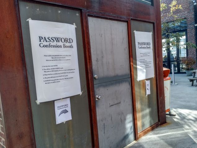 Password Confession Booth.