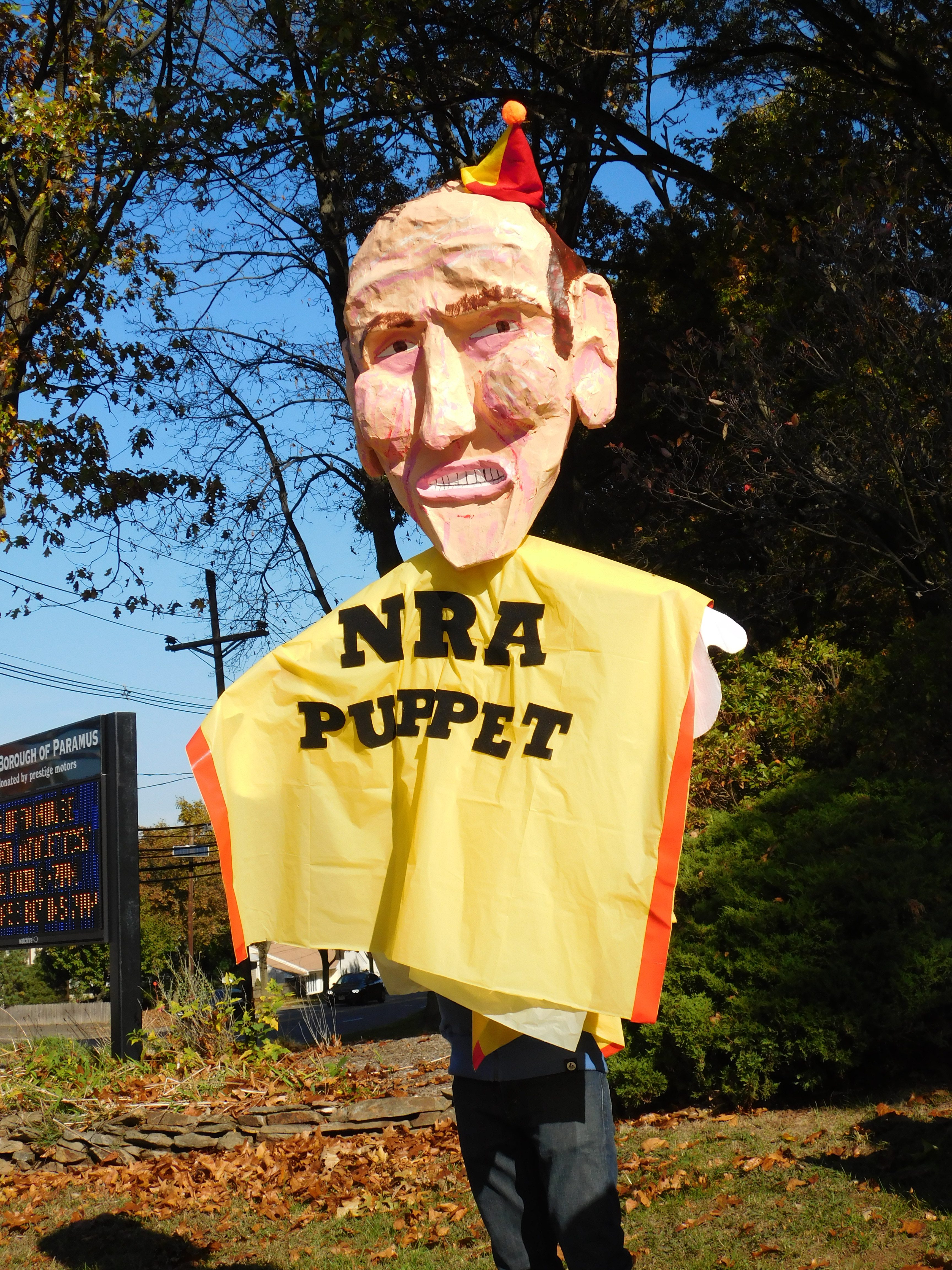 One attendee called Garrett an 'NRA puppet.'